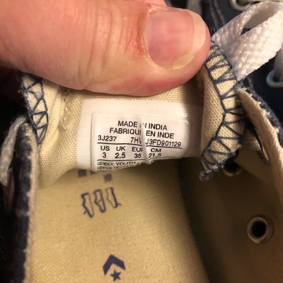Converse All Stars Size 3 - Picture 7 of 8